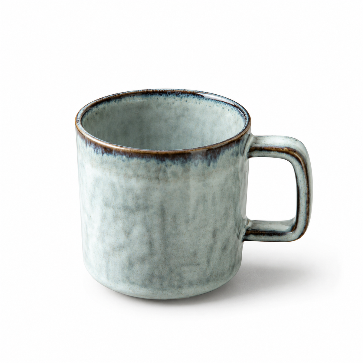 Vintage Gray Ceramic Mug