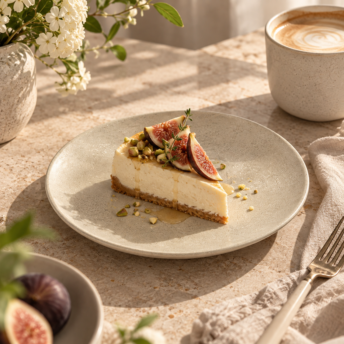 Matte Ceramic Dessert Plate